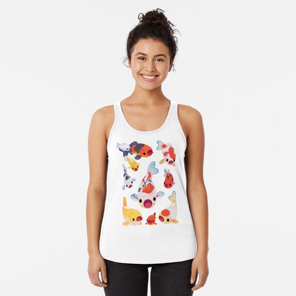 Vista previa del artículo con la obra «Camiseta con espalda nadadora», diseñado y vendido por pikaole.
