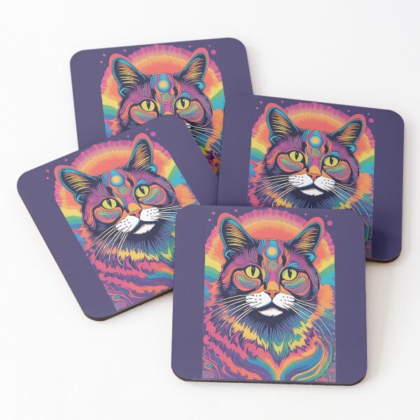 Item preview, Colorful Cat, Cat Love. Cats lover, Cat, Cats, Rainbow cats,  designed and sold by GOLDENGARDENART.