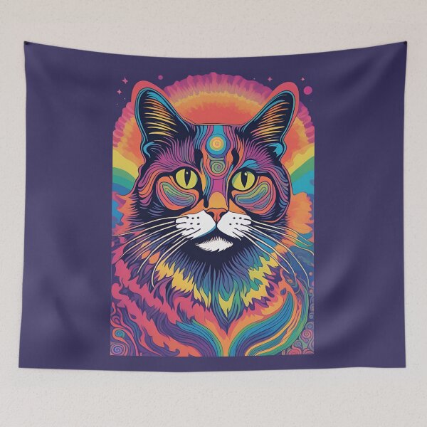 Item preview, Colorful Cat, Cat Love. Cats lover, Cat, Cats, Rainbow cats, designed and sold by GOLDENGARDENART.