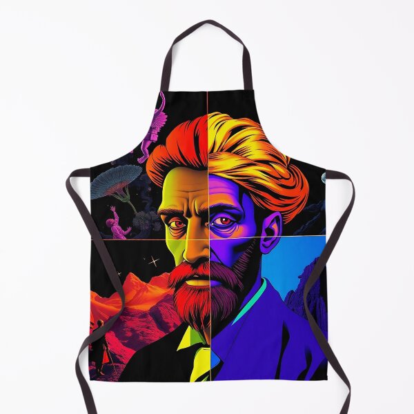 Vista previa del artículo con la obra «Autorretrato surrealista de Van Gogh - Viaje cósmico y mundos paralelos en el arte pop - Diseño para calcomanías, pósters, camisetas y más», diseñado y vendido por MiraboliK.