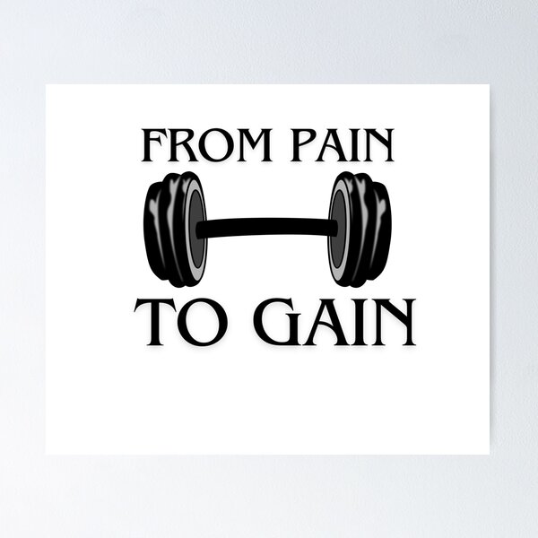 Item preview, From Pain to Gain designed and sold by Alienshopdesign.