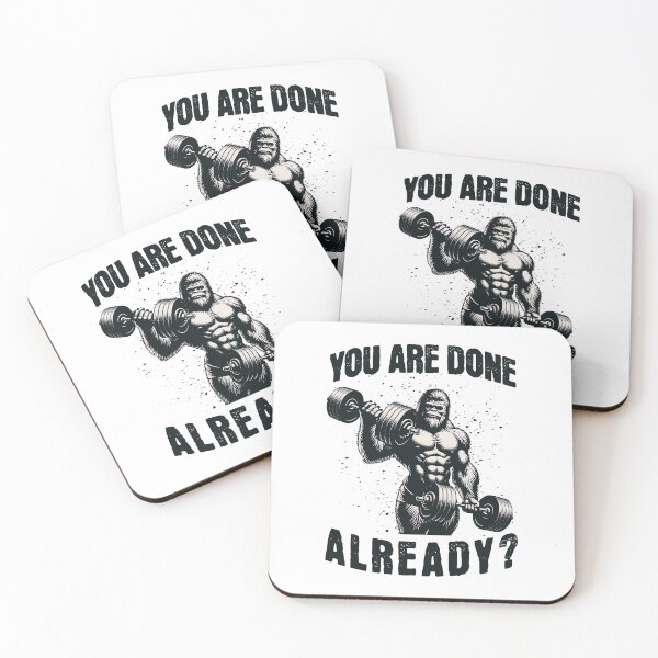 Item preview, Bigfoot with Dumbbells - you are done already? designed and sold by AnAzArt.