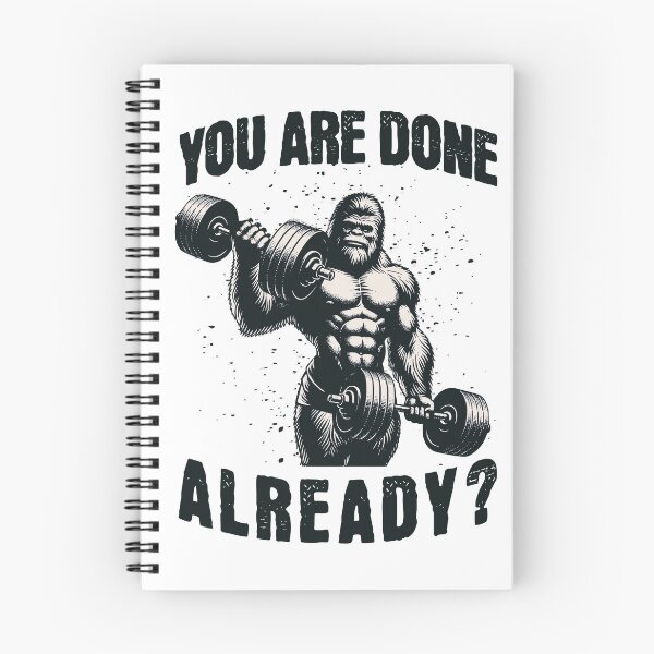 Item preview, Bigfoot with Dumbbells - you are done already? designed and sold by AnAzArt.