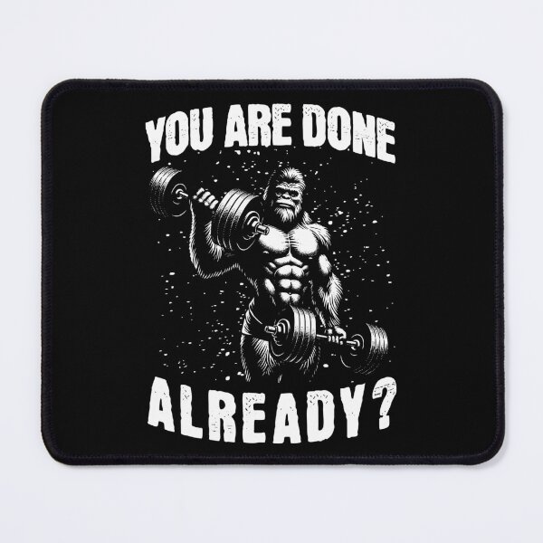 Item preview, Bigfoot with Dumbbells - you are done already? designed and sold by AnAzArt.