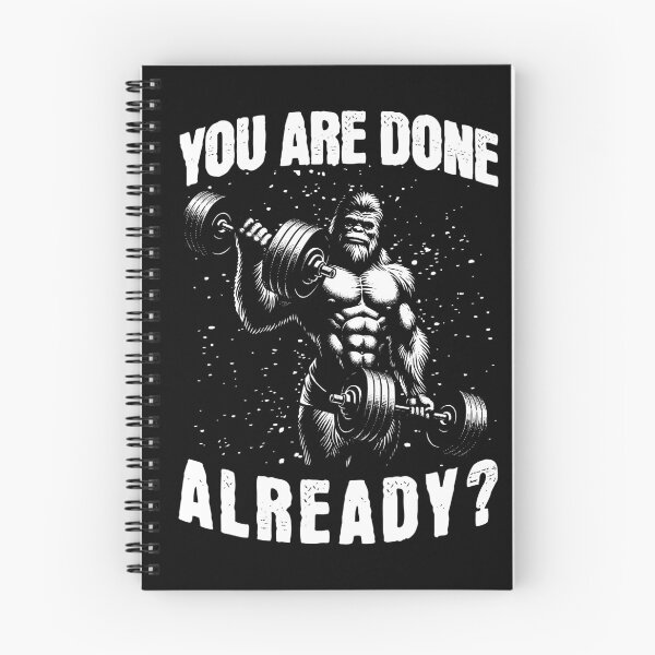 Item preview, Bigfoot with Dumbbells - you are done already? designed and sold by AnAzArt.