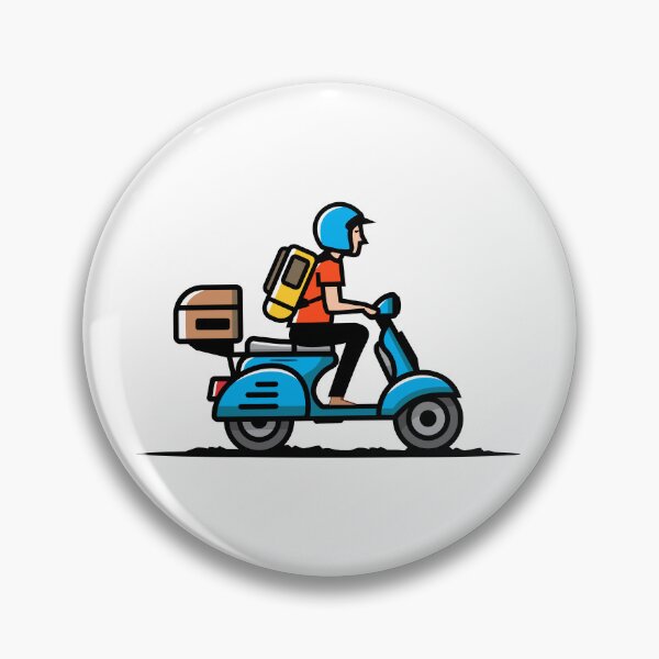 Item preview, Scooter Delivery Driver designed and sold by the-craft-shop.