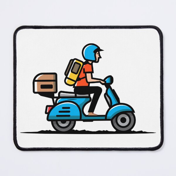 Item preview, Scooter Delivery Driver designed and sold by the-craft-shop.