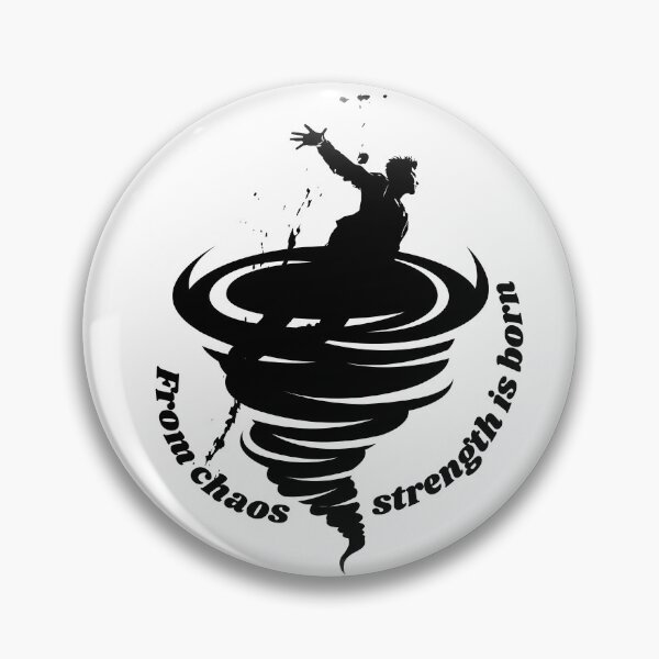 Item preview, From chaos, strength is born.Man and the tornado. Man and life's challenges. designed and sold by JAGA-ALIME.