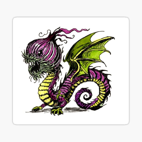 Item preview, Red Onion Dragon designed and sold by Scribbles & Doodles by Jinx.