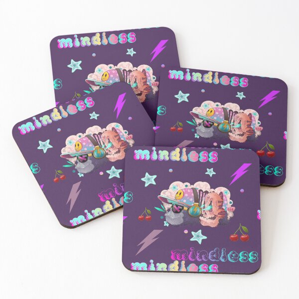 Item preview, Mindless 2.0 Smokey gorilla and pink skull pattern design designed and sold by Franco Moody.
