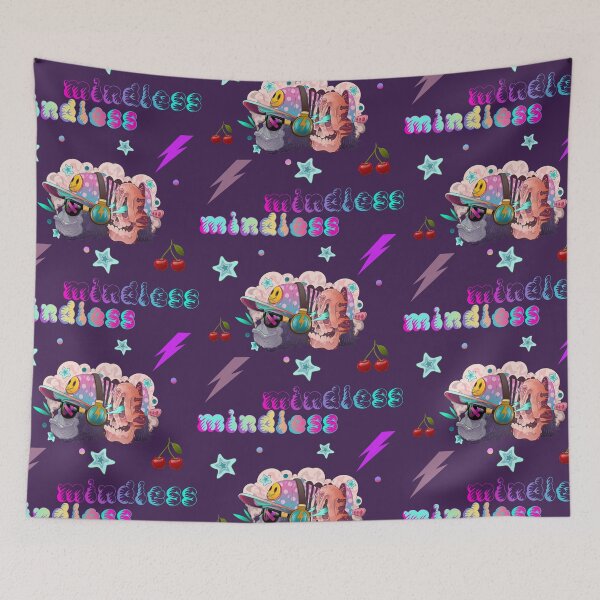 Item preview, Mindless 2.0 Smokey gorilla and pink skull pattern design designed and sold by Franco Moody.