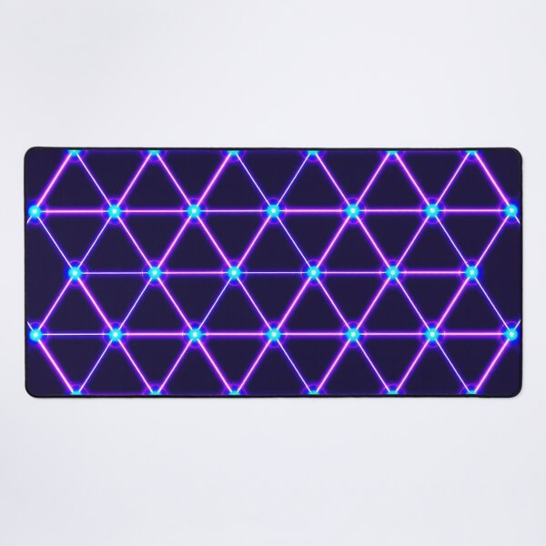Item preview, Mesmerizing Neon Geometric Grid designed and sold by roxysnextgenart.