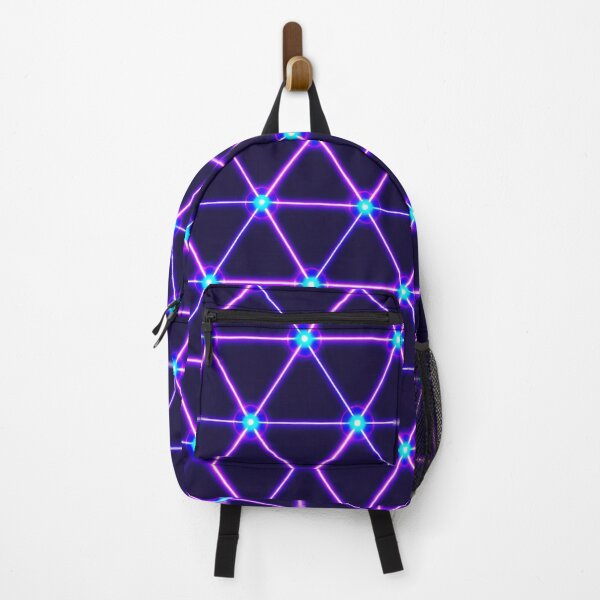 Item preview, Mesmerizing Neon Geometric Grid designed and sold by roxysnextgenart.