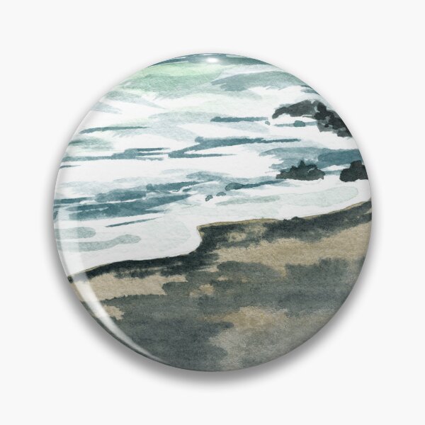 Item preview, Beach Art Watercolor Waves Of The Sea On The Shore II  designed and sold by Irina Sztukowski.