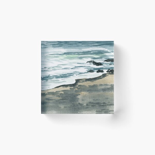 Item preview, Beach Art Watercolor Waves Of The Sea On The Shore II  designed and sold by Irina Sztukowski.