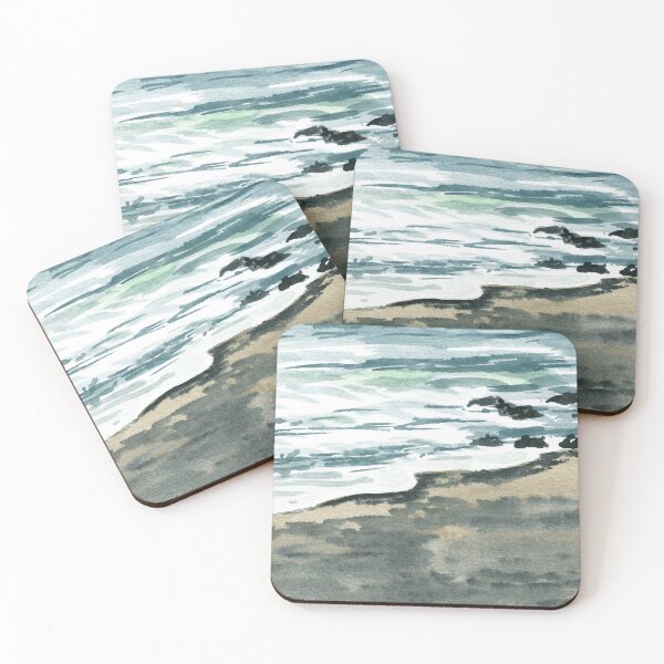 Item preview, Beach Art Watercolor Waves Of The Sea On The Shore II  designed and sold by Irina Sztukowski.