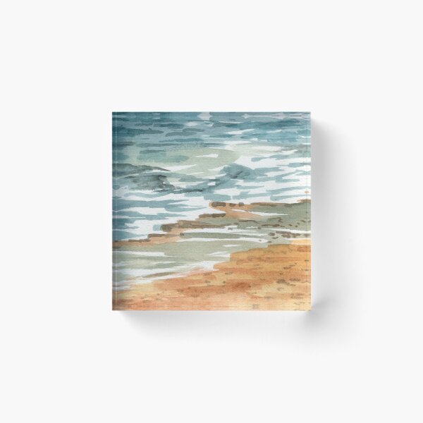Item preview, Beach Art Watercolor Waves Of The Sea On The Shore III  designed and sold by Irina Sztukowski.