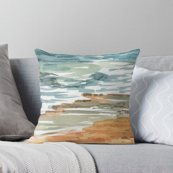 Item preview, Beach Art Watercolor Waves Of The Sea On The Shore III  designed and sold by Irina Sztukowski.