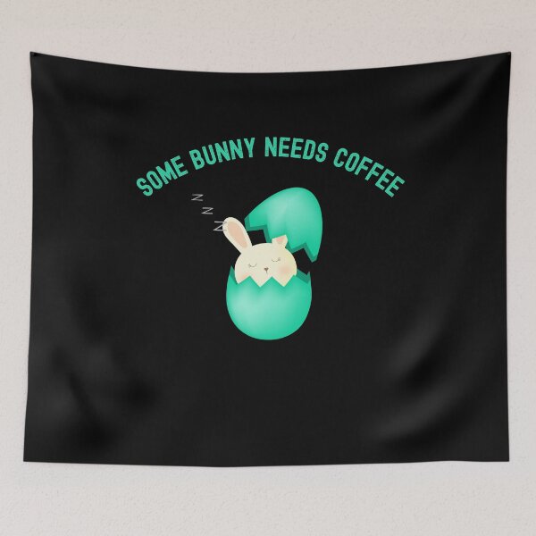 Item preview, Some Bunny Needs Coffe Funny Easter T-Shirt designed and sold by EvocatiVerse.