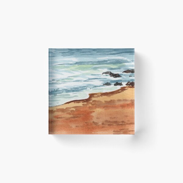 Item preview, Beach Art Watercolor Waves Of The Sea On The Shore IV designed and sold by Irina Sztukowski.