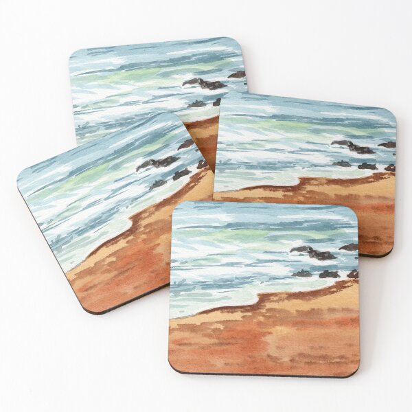 Item preview, Beach Art Watercolor Waves Of The Sea On The Shore IV designed and sold by Irina Sztukowski.
