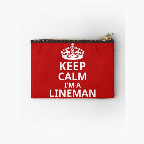 Item preview, Keep Calm I'm A Lineman. Funny Lineman Quote. Gift For Lineman. designed and sold by DesignHouse07.