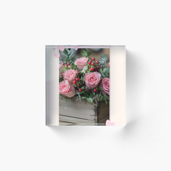 Aperçu de l'œuvre Rose rose créée et vendue par PattyStudio.