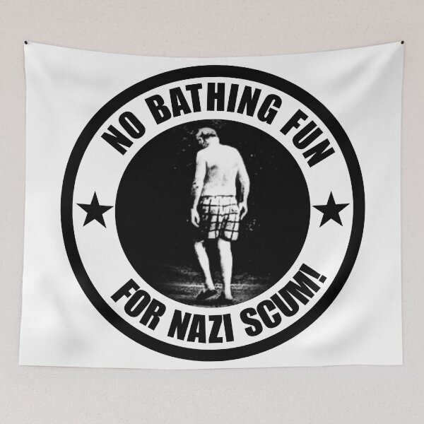 Item preview, No Bathing Fun For Nazi Scum! designed and sold by AntiCommodities.