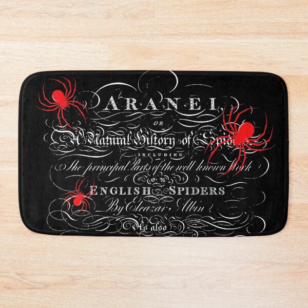 Item preview, Natural History Title Page Spiders penwork calligraphy designed and sold by Pixelchicken.