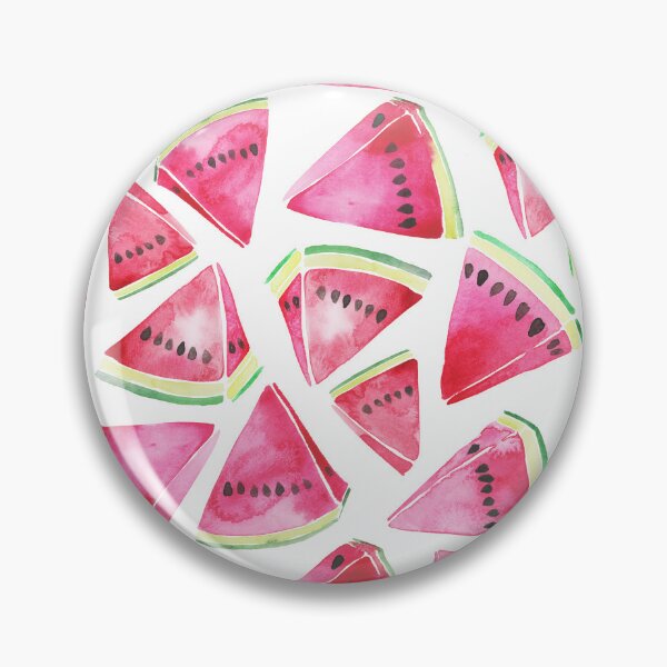 Item preview, A vibrant watercolor pattern of juicy watermelon wedges designed and sold by Hillary Holt.