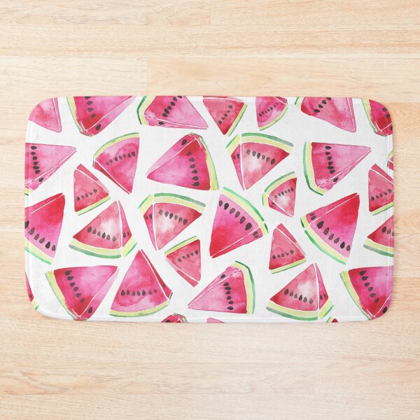 Item preview, A vibrant watercolor pattern of juicy watermelon wedges designed and sold by Hillary Holt.