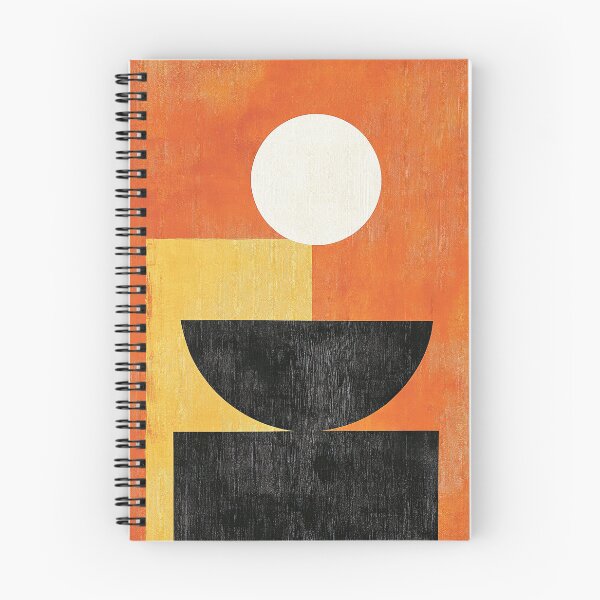 Item preview, Mid-Century Abstract Geometric Orange Japan designed and sold by ArtHouseNiklas.