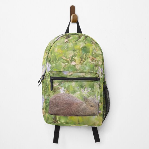 Item preview, Capybara Amid Water Hyacinths Pantanal Brazil Artistic designed and sold by PhotoArt by Joan Carroll.