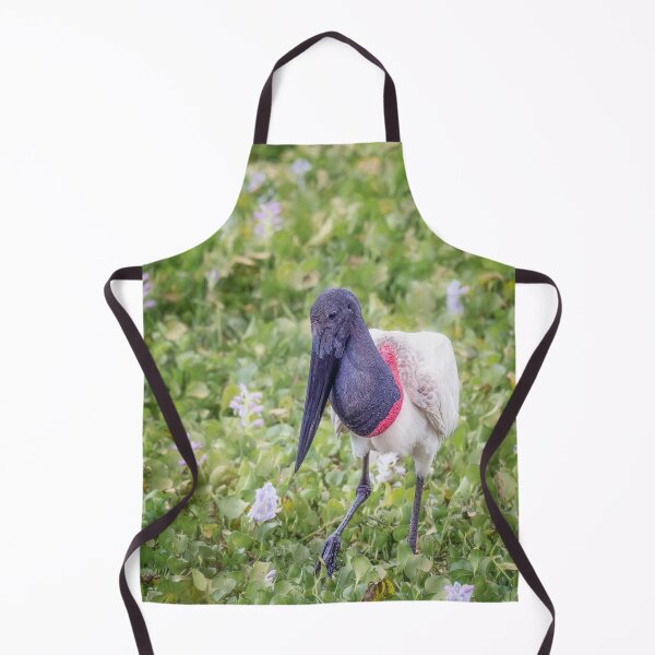 Item preview, Jabiru Stork Amid Water Hyacinths Pantanal Brazil Artistic designed and sold by PhotoArt by Joan Carroll.