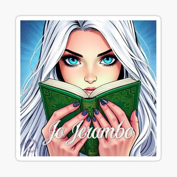 Jo Jerambo Fanart Smaragd Buch mystisch Sticker