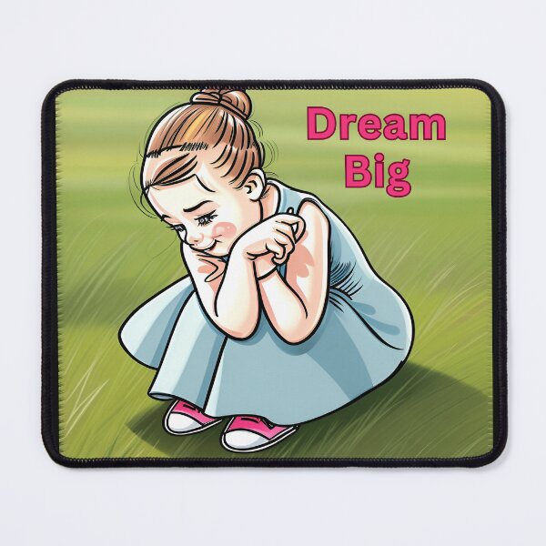 Item preview, Dream Big - Inspiring Thoughtful Girl Sticker designed and sold by Desireehaz.