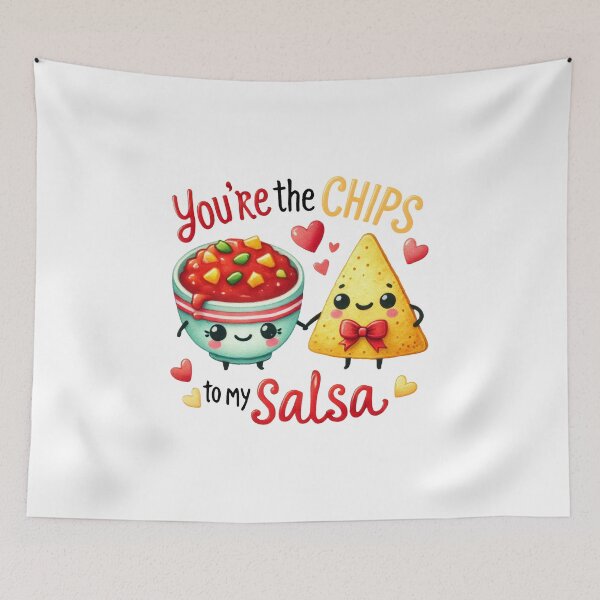 Item preview, “You’re the Chips to My Salsa – Cute Kawaii Snack Food Pun Design” designed and sold by Building60media.