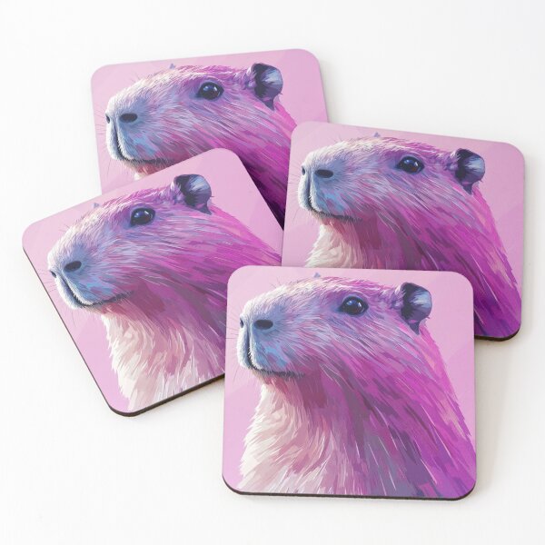 Item preview, Vibrant Capybara on a Gradient Background designed and sold by Twisted Kids.