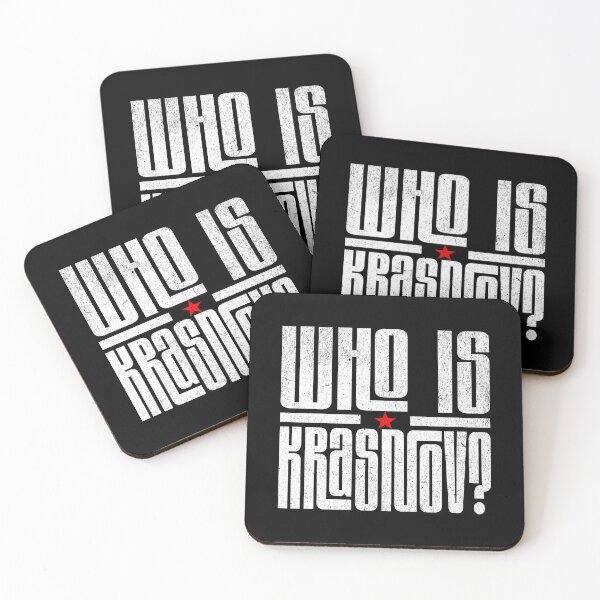 Item preview, Who Is Krasnov? – Bold Mystery Statement T-Shirt designed and sold by Pogglecards.