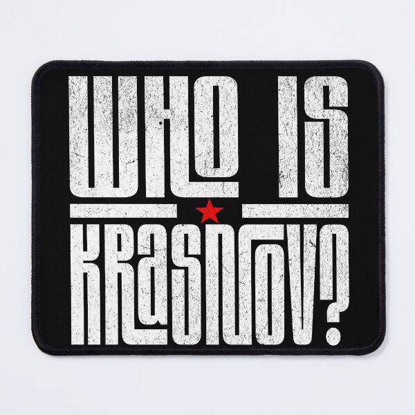 Item preview, Who Is Krasnov? – Bold Mystery Statement T-Shirt designed and sold by Pogglecards.