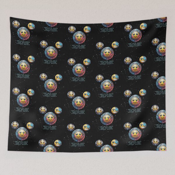 Item preview, Smileys 2050. Fun, Futuristic Smiley Emoji Graphic Design. designed and sold by GEM STYLE.