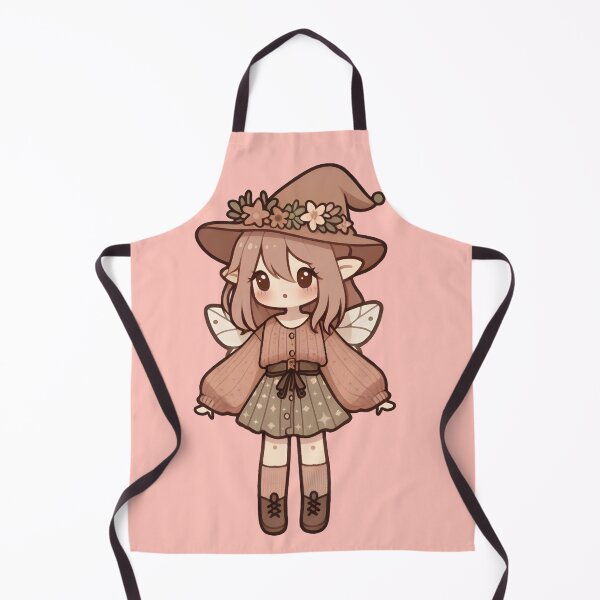 Item preview, Kawaii Fairycore Cottagecore Fairy Girl 2 Pink Background designed and sold by AnmitsuArt.
