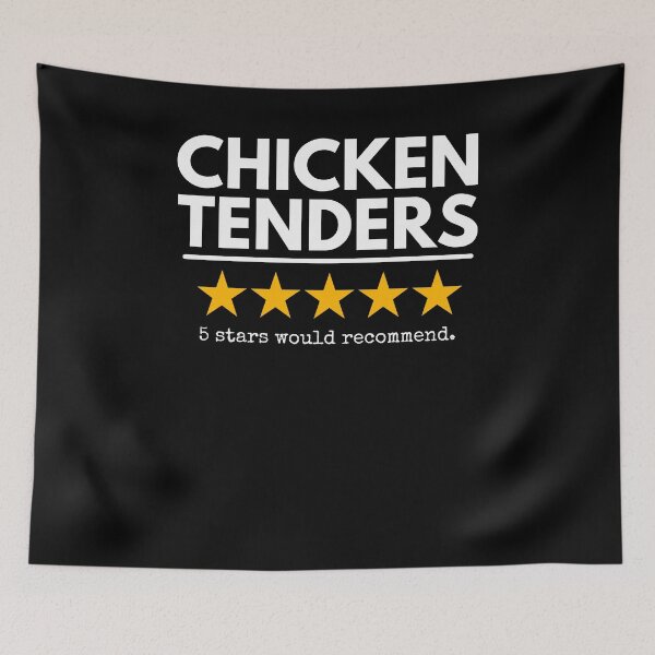 Item preview, Chicken Tenders Would Recommend five yellow Stars funny designed and sold by snowry.