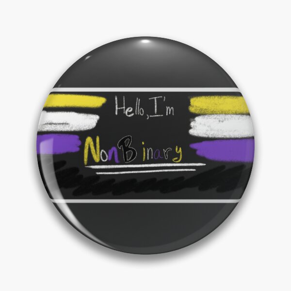 Item preview, Hello, I’m NON BINARY designed and sold by ThornsCorner.