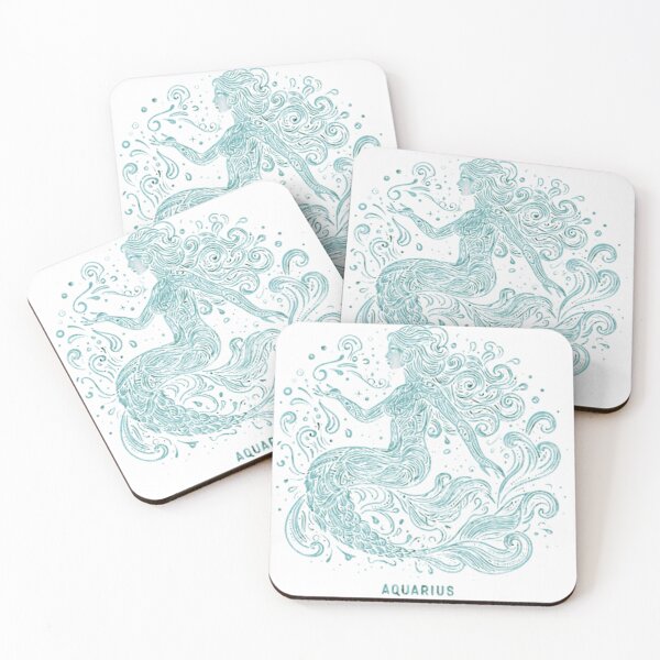 Item preview, Aquarius Celestial Line Art designed and sold by The Whimisical Bear.