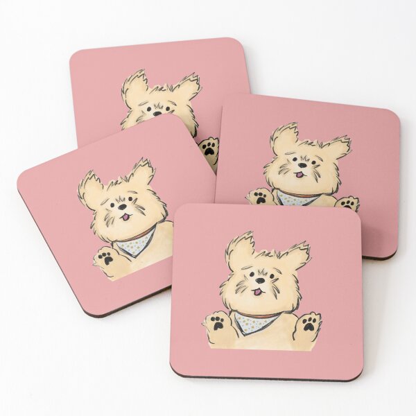 Item preview, Happy pup waving hello designed and sold by GamJofop.
