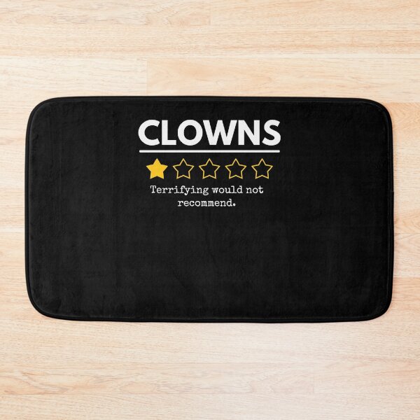 Item preview, Clowns terrifying Would Not Recommend One Star funny designed and sold by snowry.