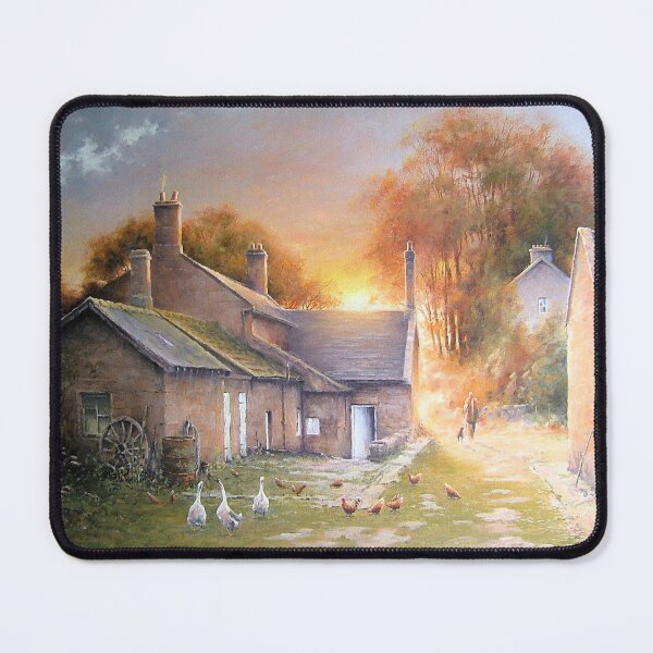 Vista previa del artículo con la obra «Pintura al óleo de la granja Northumberland en Northumberland, 28 x 24 pulgadas», diseñado y vendido por JoeHush.