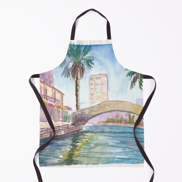 Item preview, San Antonio Riverwalk Charm with Bridge and Café Awning Shades designed and sold by artshop77.