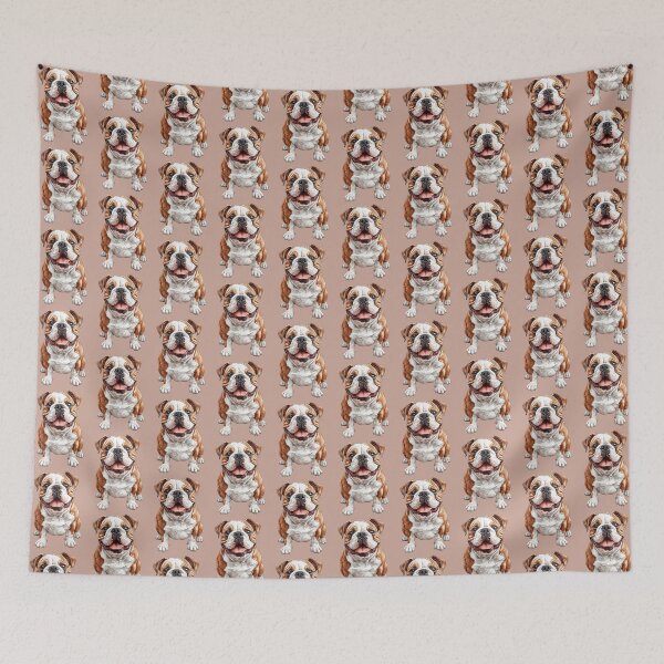 Item preview, Playful English Bulldog - cut out along the outlines designed and sold by SteadyRolling.
